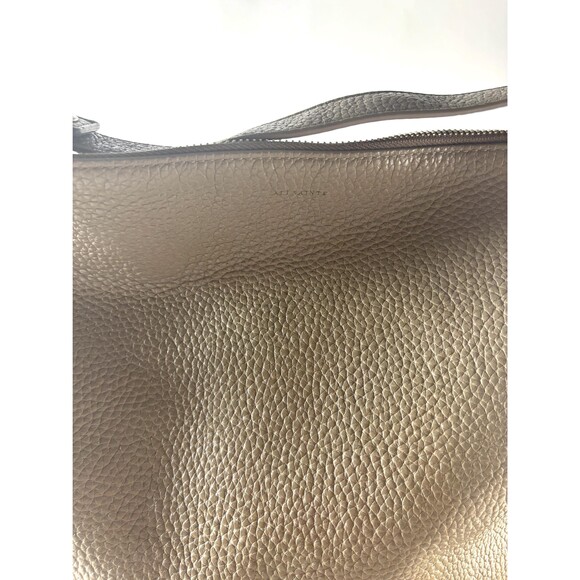 ALLSAINTS Kita Gray Pebbled Leather Slouchy Convertible Backpack main image 8